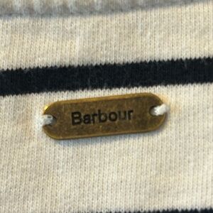 Barbour Black and White Knit Top